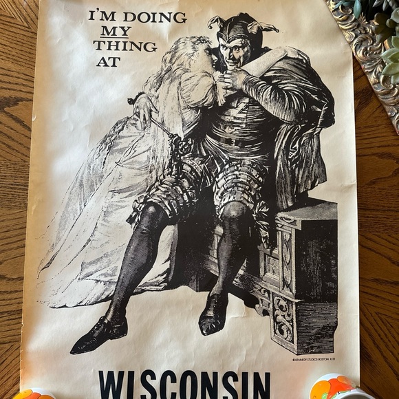 Rare Vintage medieval poster